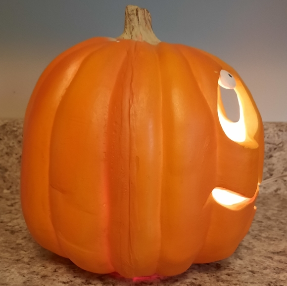 RARE Vintage Light Up Laughing Pumpkin Halloween Decoration 1995 Trendmasters - Picture 4 of 6